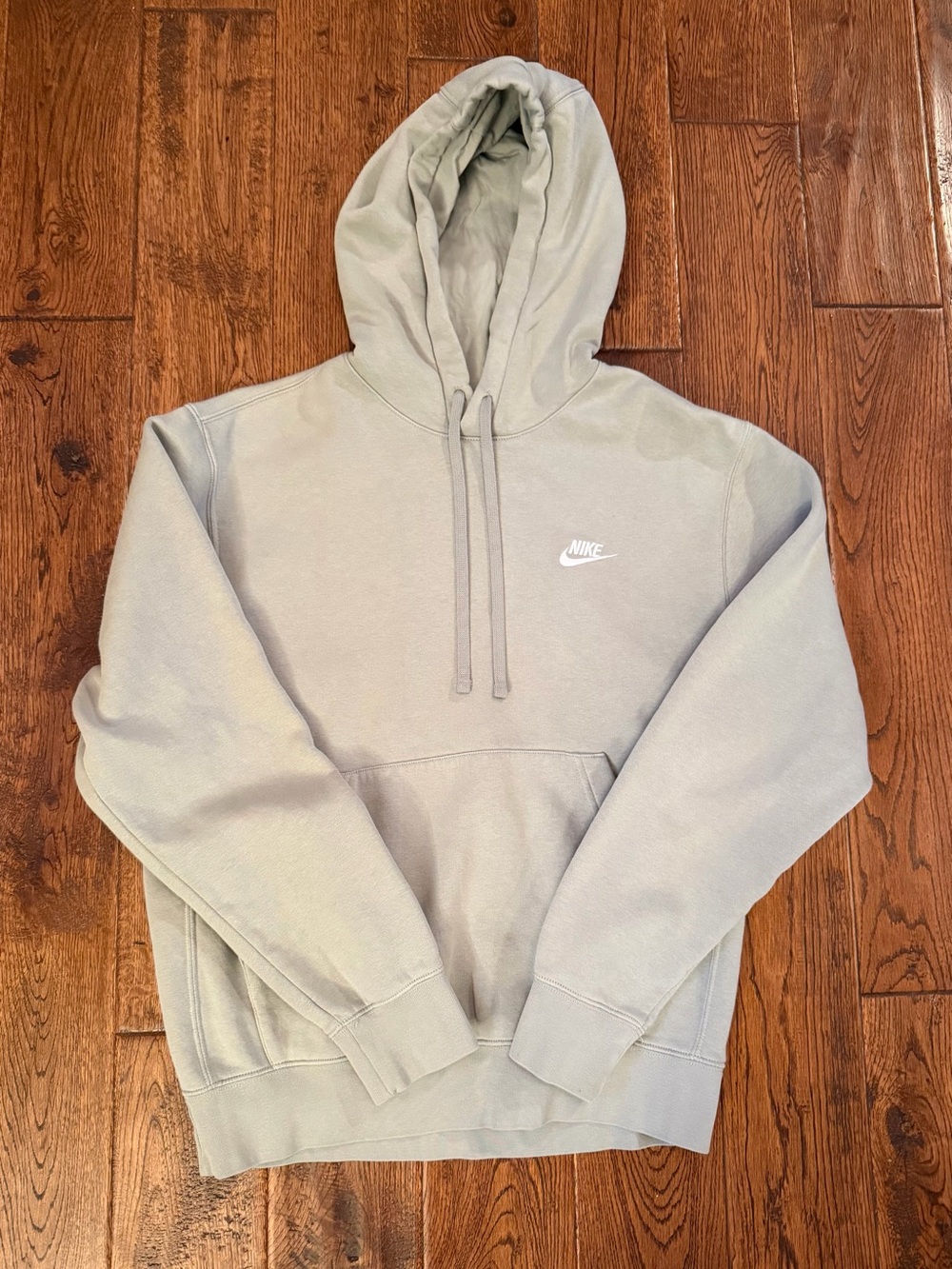 Nike Gray Pullover Hoodie with Chest Logo